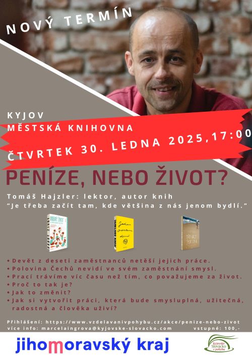 Peníze, nebo život? - nový termín