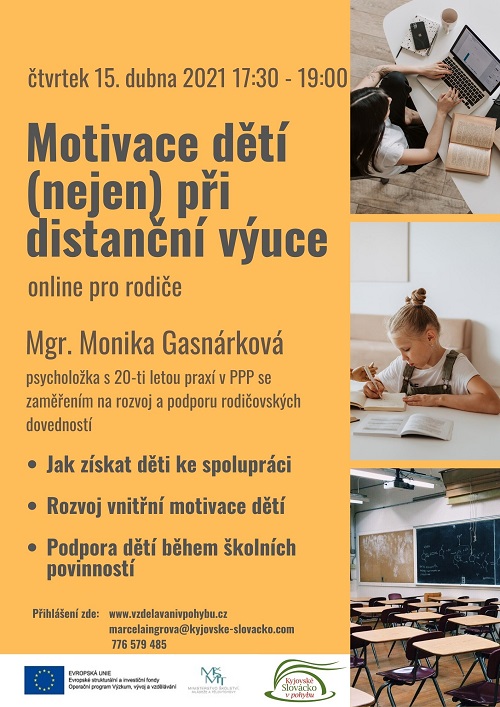 Motivace dětí - plakát